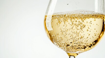 Bubbly Delight: A Close-Up of Sparkling Wine