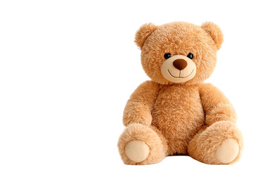 Teddy bear isolated on white background.