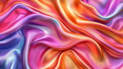 Obraz premium Abstract background with vibrant colors on a silk fabric.