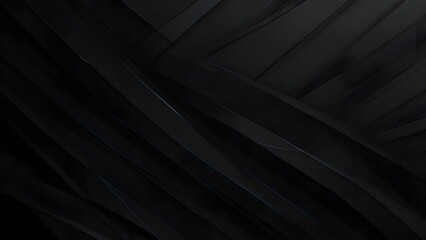 Dark deep black dynamic abstract vector background with diagonal lines. Generative AI