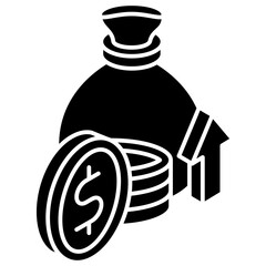 Income glyph isometric 3D icon. use for modern concept, print, UI, UX kit, web and app development. Vector EPS 10, related to education, business, finance.