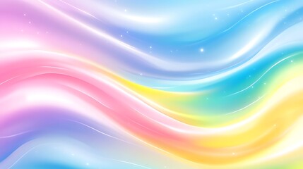 Obraz premium Pastel Swirls Abstract Colorful Background Design
