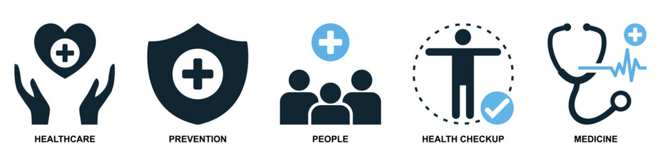 vector set of healthcare icons, medical or medicine medication, emphasizing healthcare and wellness pictogram symbol ui and ux design, glyphs
