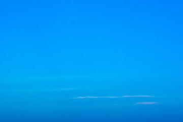 Panorama of cloud clear sky background for summer vacation concept at ocean and summer sea water with sunlight of beautiful cloudy	