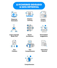 AI-Powered Research and Data Retrieval. Information Retrieval, Content Analysis, Text Filtration, Comprehension, Personalized Suggestions