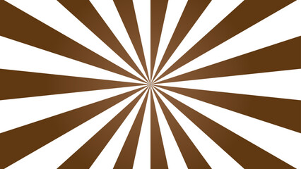 retro sunburst background, brown and white. Suitable for graphic design materials.