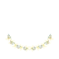 Hand Drawn Rose Gold Colored Flower Wreath. Floral Vector Design Element for Birthday, New Year, Christmas Card, Wedding Invitation, Marketing, Advertising and Presentation.