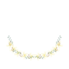 Hand Drawn Rose Gold Colored Flower Wreath. Floral Vector Design Element for Birthday, New Year, Christmas Card, Wedding Invitation, Marketing, Advertising and Presentation.