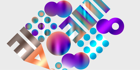 Triangles, circles, squares, rectangles design. Vector Illustration For Wallpaper, Banner, Background, Card, Book Illustration, landing page