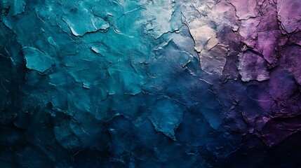 Naklejka premium Deep Teal Purple Abstract Texture Painterly Gradient. AI Generated