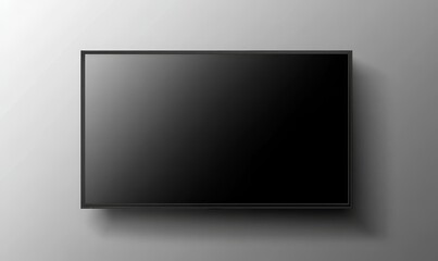Obraz premium Modern flat-screen TV mounted on a wall.