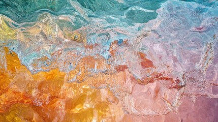 Fototapeta premium Bursting Colors: Vibrant Abstract Pigments in Motion
