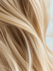 Naklejka premium Captivating View of Nature Featuring a Woman with Gorgeous Light Blonde Hair Reflecting the Beauty of the Outdoors