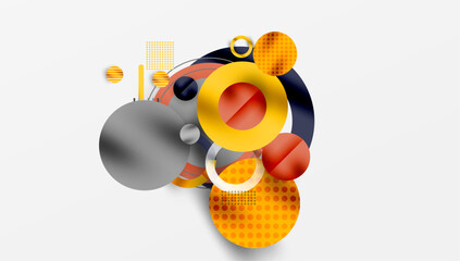 Abstract background - layered geometric shapes with smooth gradients and transparency