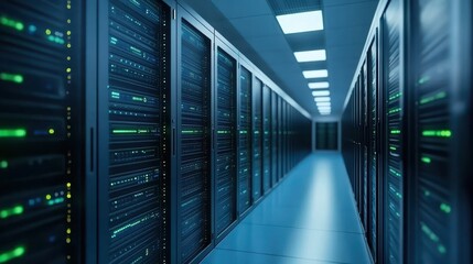 Inside the server room, a glimpse into the heart of modern technology and data management