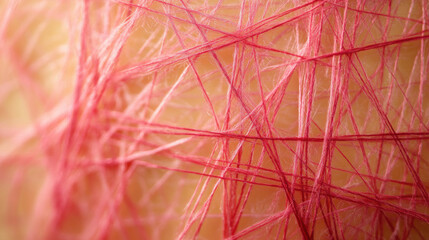 Fototapeta premium A close-up view of red and white wires and cables