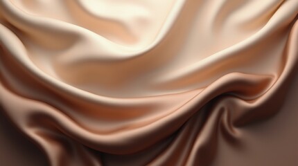 Fototapeta premium Black dark light pastel dusty pale soft brown sepia beige nude white abstract background. Silk satin fabric. Curtain drapery flowing line stripe. Gradient. Mocha mousse color 2025. Beautiful elegant