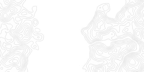 Modern topography map design White floral spiral line background with topographic world. vector grid wave Topographic map geographic line texture.	