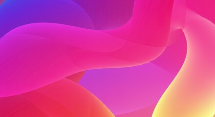 Vibrant Fluid Shapes: A dynamic composition of smooth, flowing shapes, blending a spectrum of vivid colors and textures, creating a visually captivating experience.
