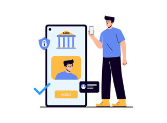 Illustration of an Online Banking Confirm