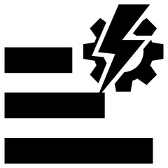 Energy Efficiency Glyph Icon