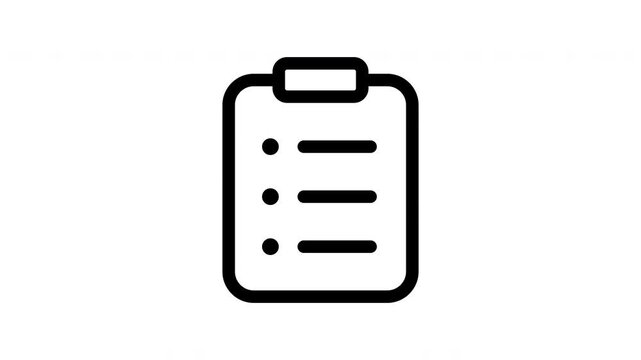 Clipboard checklist pulse animation