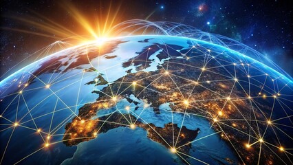 Global Network Unveiled- Artistic Representations of Worldwide Connections