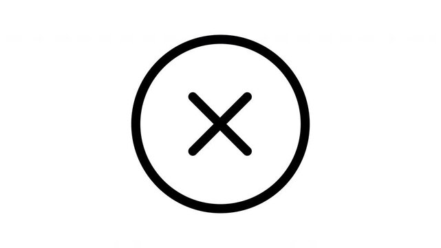 A simple yet elegant animated close button with subtle motion effects. Best for exit buttons, dismiss icons, and interactive elements in digital interfaces.