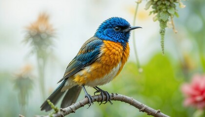 Fototapeta premium beautiful bird in Garden