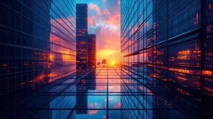 Naklejka premium Architecture enthusiasts admiring futuristic cityscapes 