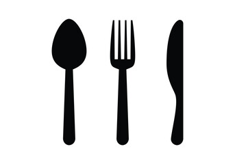 Plate, fork and knife icon in flat style. Food symbol isolated Plate icon. Flat vector illustration white background. vector illustration design.