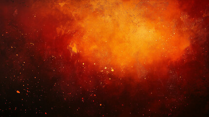 Red dark background with orange gradient. Place for text.