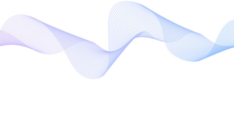 abstract smooth frequency isolated element creative blend curve flow line technology modern white web banner vector beautiful waveform light music energy design.