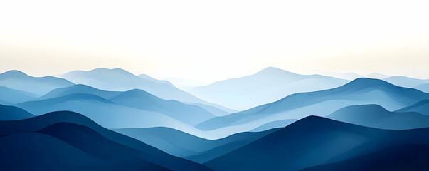 Blue Haze Mountain Range, Sunrise Wallpaper
