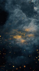 Fototapeta premium Night sky, sparks, smoke, abstract, cosmic, background, design, texture