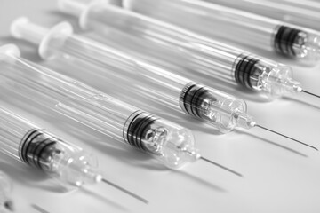 Sterile Pack of Syringes in Plain Packaging - Medical Supplies for Injection, Healthcare Equipment