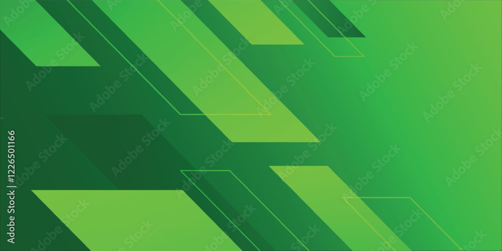 Canvas Prints abstract green geometric shapes background. eps10 vector
