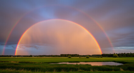 Colorful Arc After the Turmoil A Guarantee of Stillness
