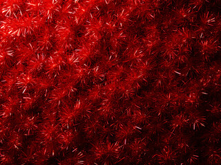 red christmas tinsel background
