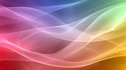 Obraz premium Rainbow waves abstract background design