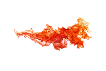 Flame of fire isolated on a white background, PNG file for cut-o