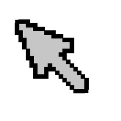 Obraz premium Pixel Old Tech Cursor