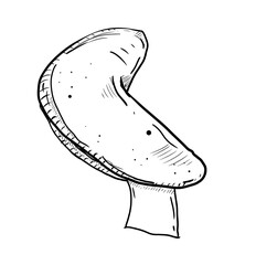 fortune cookies digital drawing illustration isolated