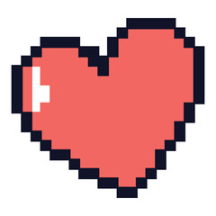 Pixel Heart Illustration