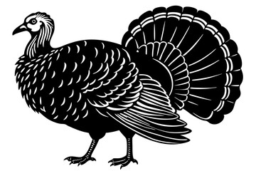 Turkey cock bird animal silhouette