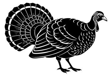 Turkey cock bird animal silhouette