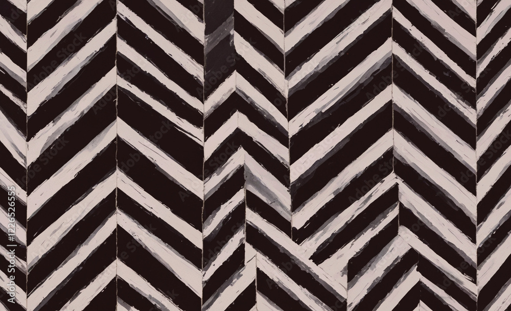 Poster a zebra print wallpaper with black and white stripes. the stripes are very close together, creating 