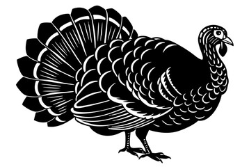 Turkey cock bird animal silhouette