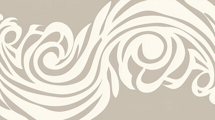 Fototapeta premium Abstract Swirl Pattern on Light Background