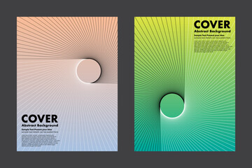 Abstract geometric vector background, a modern dynamic design featuring a radial lines pattern with a gradient colors. For covers, posters, digital artwork, fully scalable for various creative project